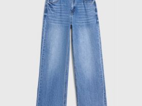 Джинсы Straight для девочек, Голубой