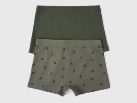 Трусы-боксеры для мальчиков, 2 шт., Зеленый
