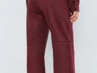 Прямые брюки из искусственной замши, Фиолетовый