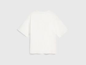 Футболка оверсайз с принтом для девочек, Белый