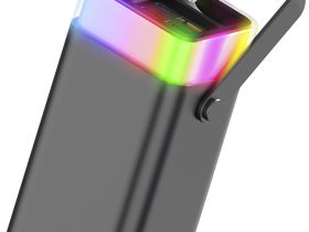 Портативное зарядное устройство TFN Aurora RGB 40 000 мАч Серое