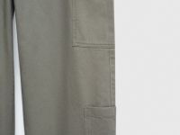 Хлопковые брюки карго с накладными карманами, Зеленый