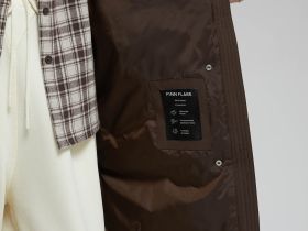 Длинный пуховик с натуральным пухом