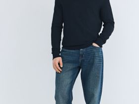 Зауженные джинсы Tapered, Синий