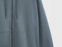 Толстовка на молнии с капюшоном, Серый