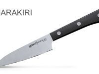 Нож кухонный овощной Samura "HARAKIRI" (SHR-0011B) 99 мм, сталь AUS-8, рукоять ABS пластик, чёрный