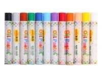 Набор пастели масляная COLOKIT "Flexoffice"+ держатель для мелка + точилка, 12 цветов, картонный фут