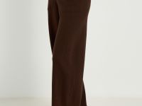 Вязаные брюки на резинке