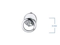 Пусеты из белого золота с бриллиантами э0901сг04201762