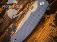 Складной нож CJRB Taiga, сталь D2, рукоять G10, Blue