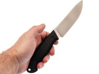 Нож Охотник, сталь Elmax, рукоять G10 со вставкой микарта, черный