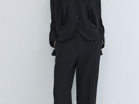 Прямые классические брюки, Черный