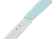 Нож кухонный cтоловый Okroshka Salad 11 см, сталь 5cr15mov, рукоять пластик, голубой
