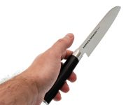 Нож кухонный Сантоку Samura Damascus SD-0092/Y, сталь VG-10/дамаск, рукоять G-10