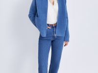 Кардиган прямого силуэта с отложным воротником