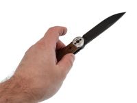 Складной нож Перемен Мысь BW, сталь 8Cr14MoV, рукоять FRN, коричневый