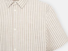 Рубашка с коротким рукавом в полоску