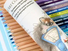 Набор карандашей цветные Малевичъ "GrafArt Soft", 34 новых цвета