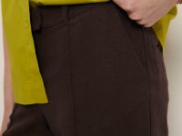 Брюки зауженного кроя с добавлением льна