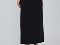 Прямая юбка макси, Черный