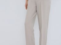 Зауженные брюки с ремнём, Бежевый