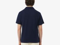 Мужское хлопковое поло Lacoste из смеси льна
