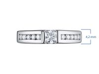 Кольцо из белого золота с бриллиантами э0901кц10101500