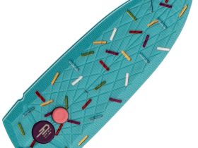 Складной нож Bestech Knives Ququ, сталь 14C28N, рукоять G10, розовый/голубой