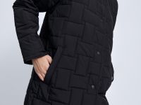 Утепленное стеганое полупальто