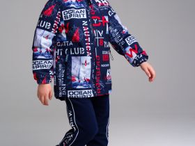 Куртка текстильная с полиуретановым покрытием для мальчиков (ветровка)