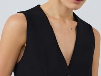 Жилет из поливискозы, Черный