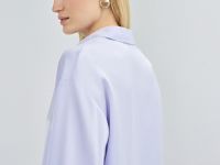 Сатиновая блузка, Фиолетовый