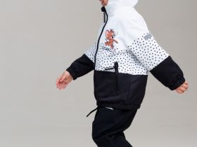 Куртка детская текстильная с полиуретановым покрытием для девочек (ветровка)