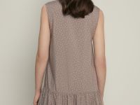 Сарафан силуэта трапеция с v-образным вырезом