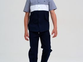 Сорочка текстильная для мальчиков (regular fit)