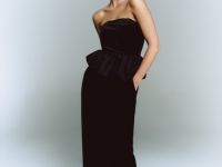 Прямые бархатные брюки, Черный