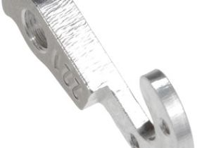 Держатель заднего переключателя "петух" Meta №221 фрезерованный (серебристый)