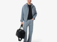 Мужская футболка Lacoste Paris с воротником в полоску из эластичного хлопка