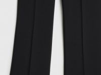 Расклёшенные брюки с ремнём, Черный