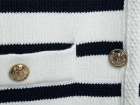 Вязаный жилет, Синий