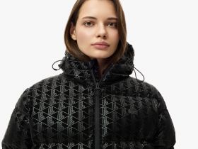 Женский короткий пуховик Lacoste