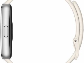 Умные часы HUAWEI Band 11 алюминевые серебристые, с белым ремешком