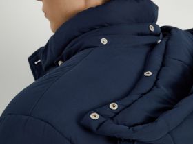 Полупальто утепленное с воротником-стойкой