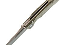 Складной нож Remette Rhino, сталь Sandvik 14C28N, рукоять микарта, зеленый