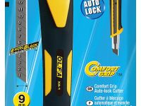 Нож OLFA с выдвижным лезвием 9 мм "Standard Models" с противоскользящим покрытием, автофиксатор