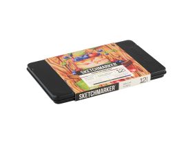 Набор карандашей цветные Sketchmarker "Еда", 12 цветов, жестяной пенал