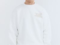 Базовый свитшот с принтом, Белый