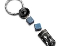 Брелок-капсула с игральными кубиками Acorn Dice Blue Titanium,Lion Steel, Нержавеющая сталь,синий, L/DD TiBL