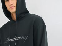 Худи с принтом, Черный