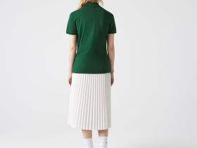 Женское поло Lacoste приталенного кроя из эластичного хлопка